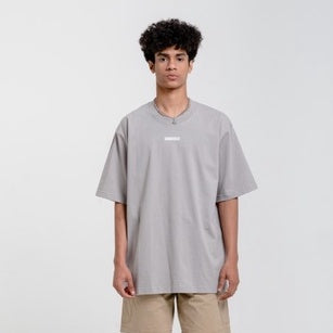 Lee Cooper T-shirt Oversized Box Logo Loose Grey