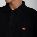 Lee Cooper Polo Shirt Logo Type Black
