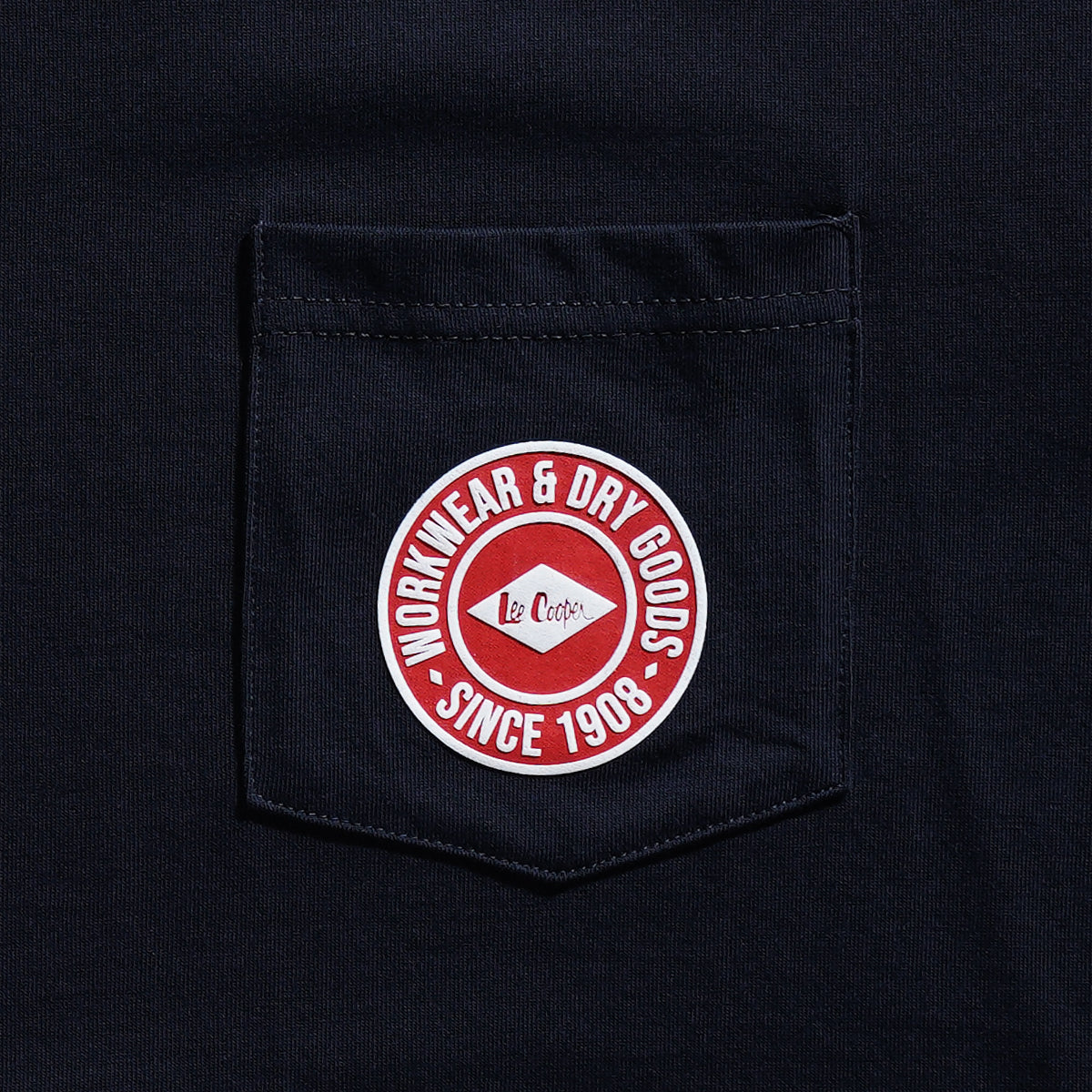 Lee Cooper T-Shirt Pocket Round Workwear Navy