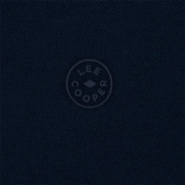 Lee Cooper Polo Shirt Logo Circular Navy