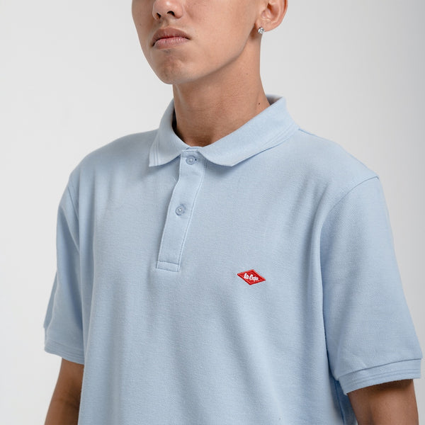 Lee Cooper Polo Shirt Logotype Light Blue