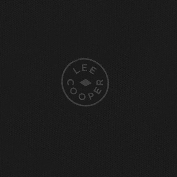 Lee Cooper Polo Shirt Logo Circular Dark Grey