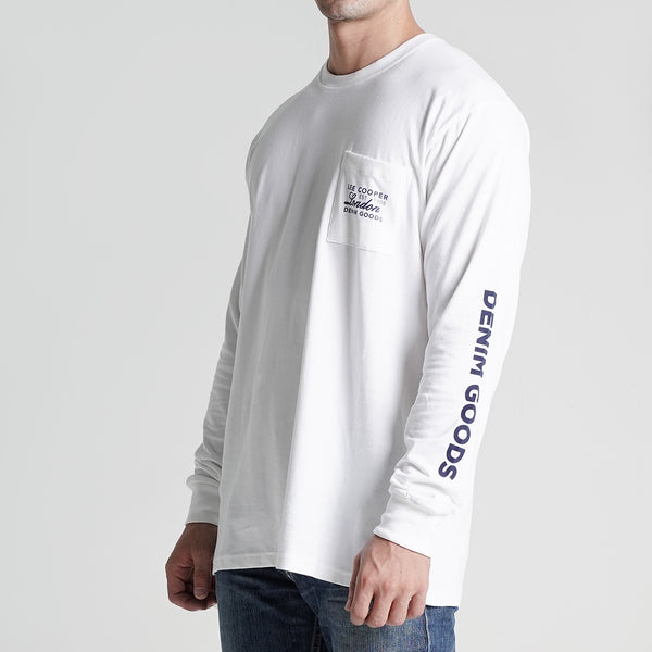 Lee Cooper Longsleeve T-shirt Middlesex White