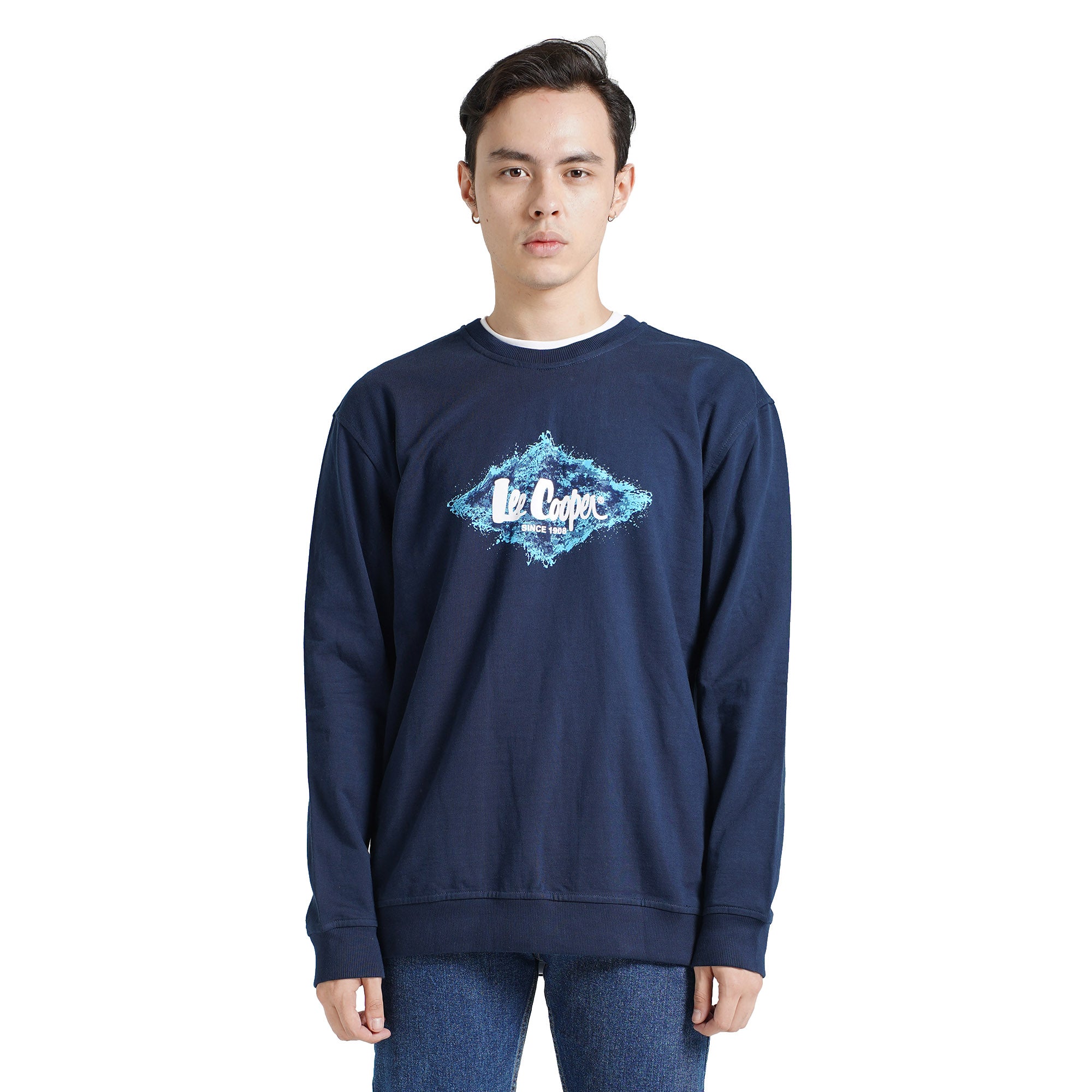 Lee Cooper Sweater Logo Diamond Painting Navy