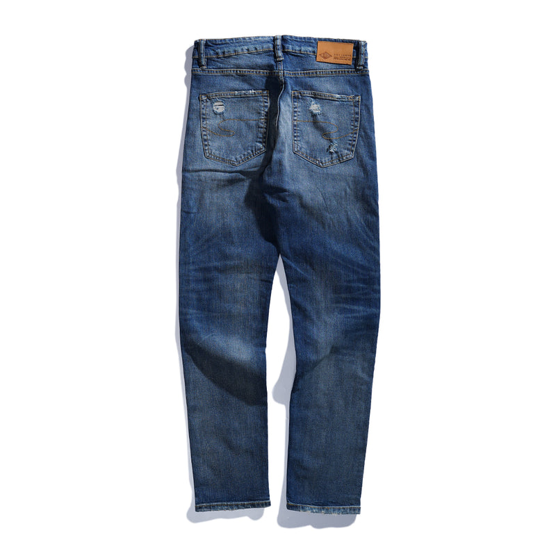 Lee Cooper Tapered Fit Jeans Arthur Worn Medium Blue 33