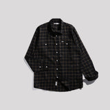 Lee Cooper Long Shirt Calvert Flannel Black