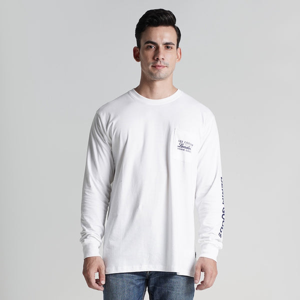 Lee Cooper Longsleeve T-shirt Middlesex White