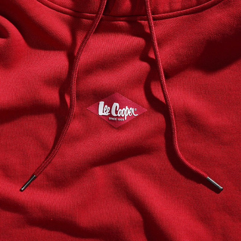 Lee Cooper Pullover Logo Diamond Red