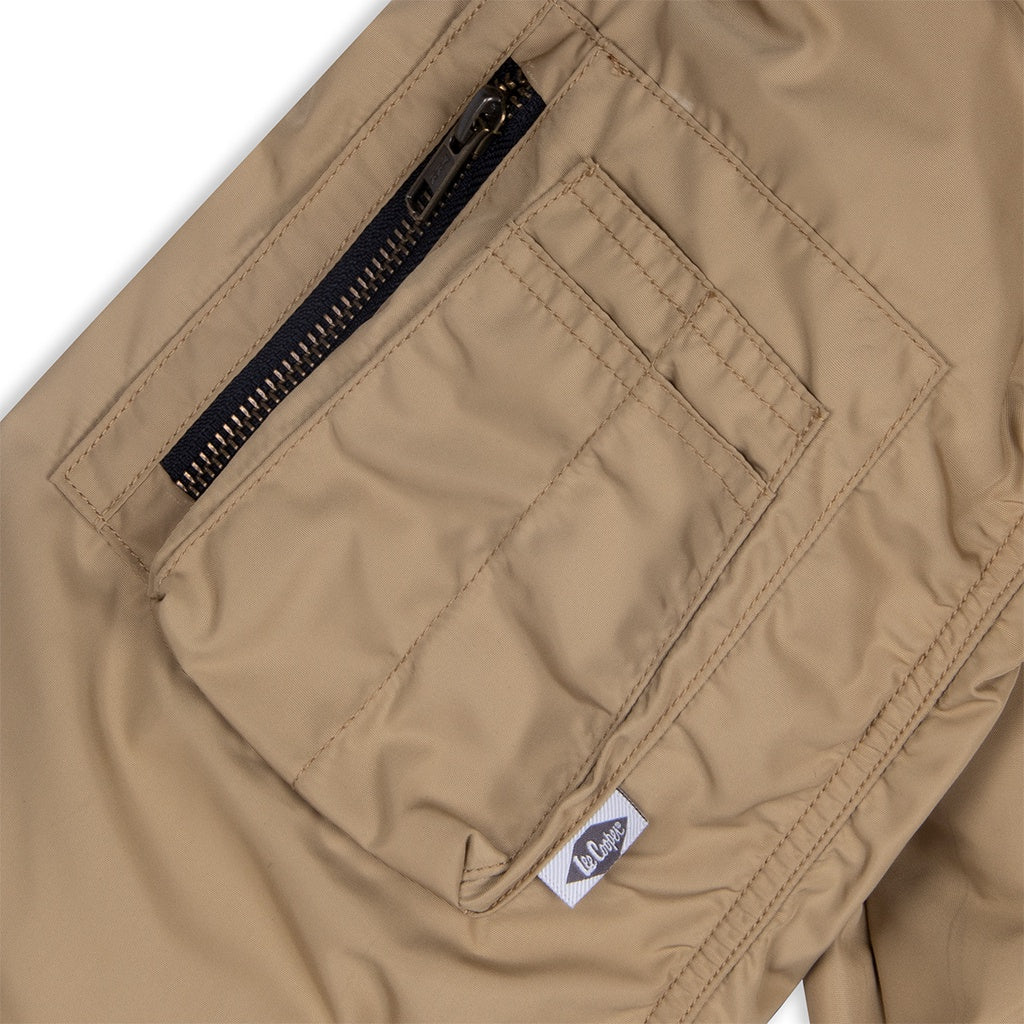 Lee Cooper Jaket Pria - Bomber Jacket Singular Patch Khaki