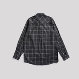 Lee Cooper Long Shirt Calvert Flannel Dark Grey