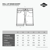 Lee Cooper Jeans Short Roll Up Ripped Light Blue