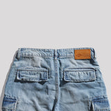 Lee Cooper Jeans Short Cargo Worn Light Blue