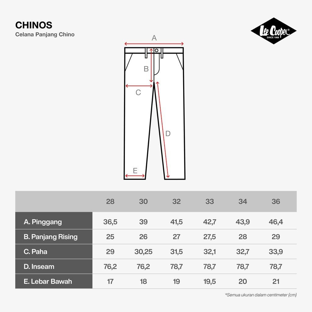 Lee Cooper Long Chino Logan Nought