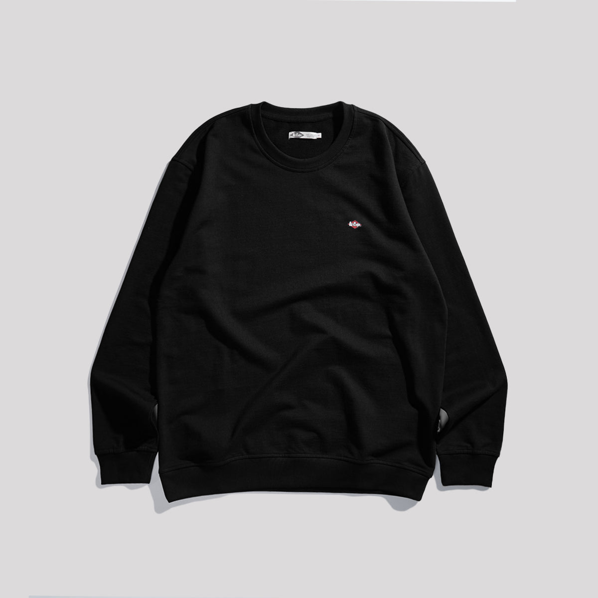 LEE COOPER SWEATER SMALL LOGO RETRO BLACK