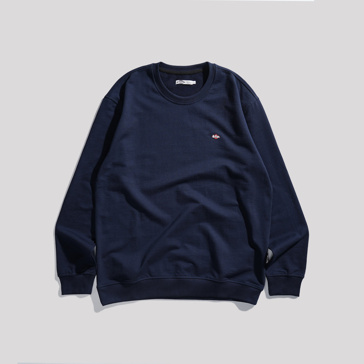 LEE COOPER SWEATER SMALL LOGO RETRO NAVY
