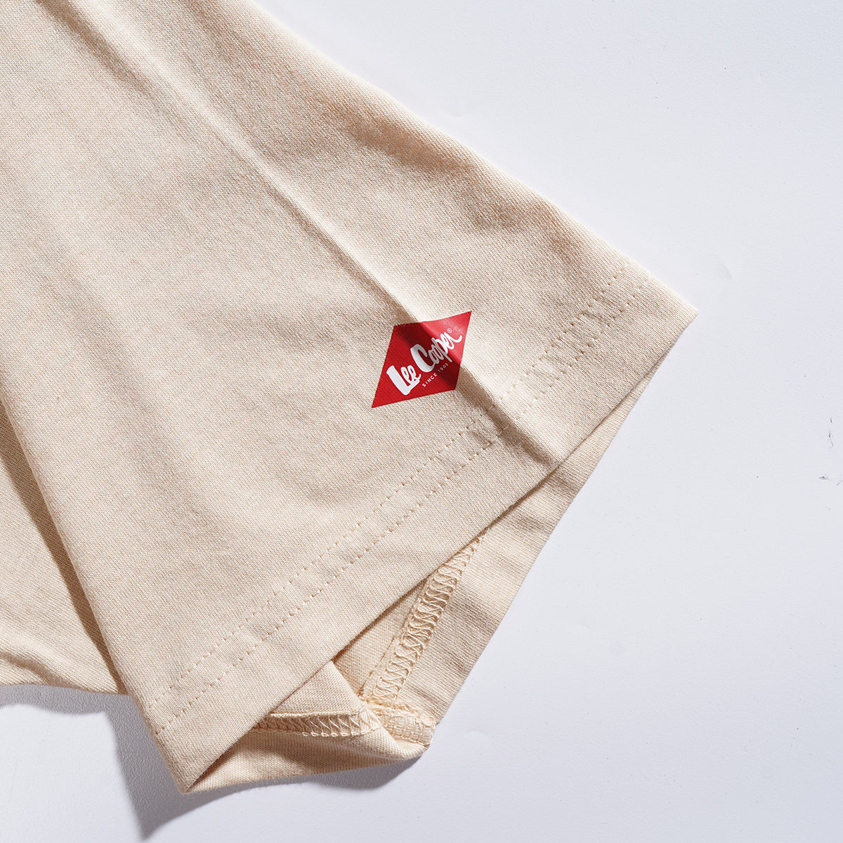 Lee Cooper T-Shirt Basic Regular Tee Cream