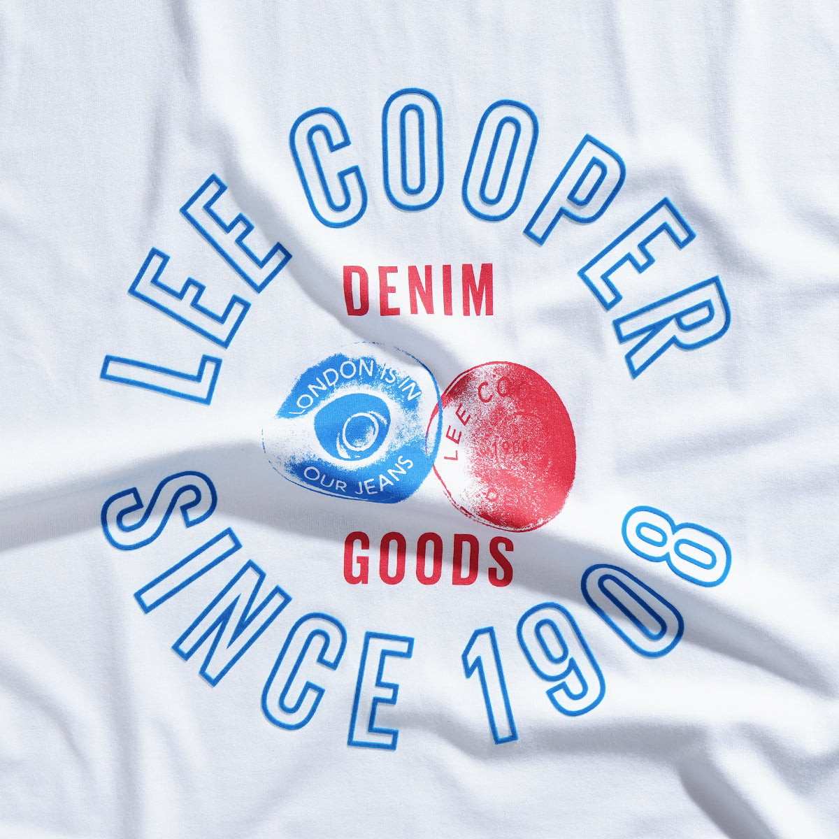 LEE COOPER BUTTON WHITE