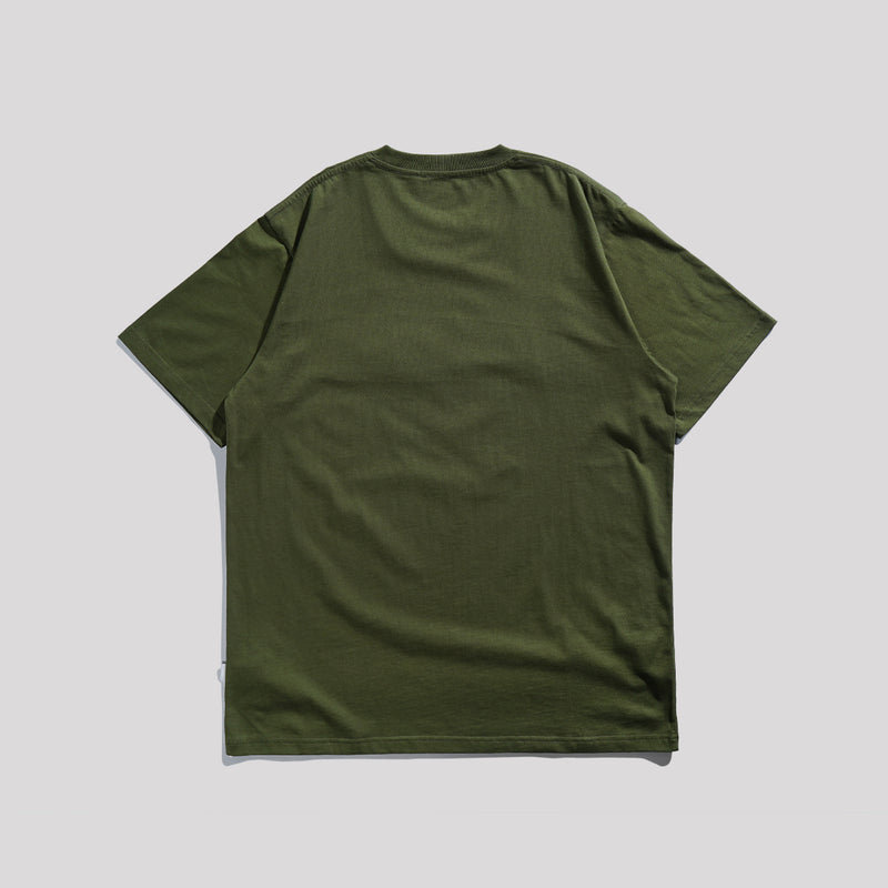 Lee Cooper T-shirt Logo Type Embos Olive