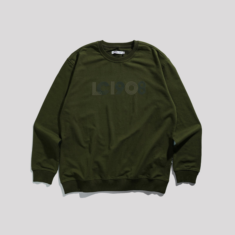 Lee Cooper Sweater LC 1908 Lines Olive