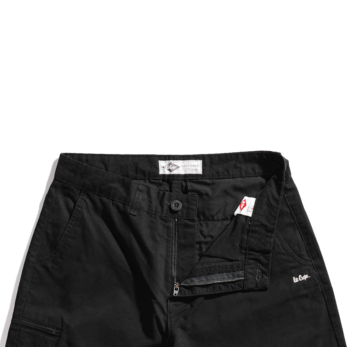 LEE COOPER SHORT CHINO EGBERT SIDE POCKET BLACK