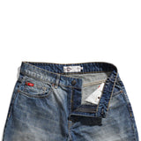 Lee Cooper Jeans Short Repaired Medium Blue
