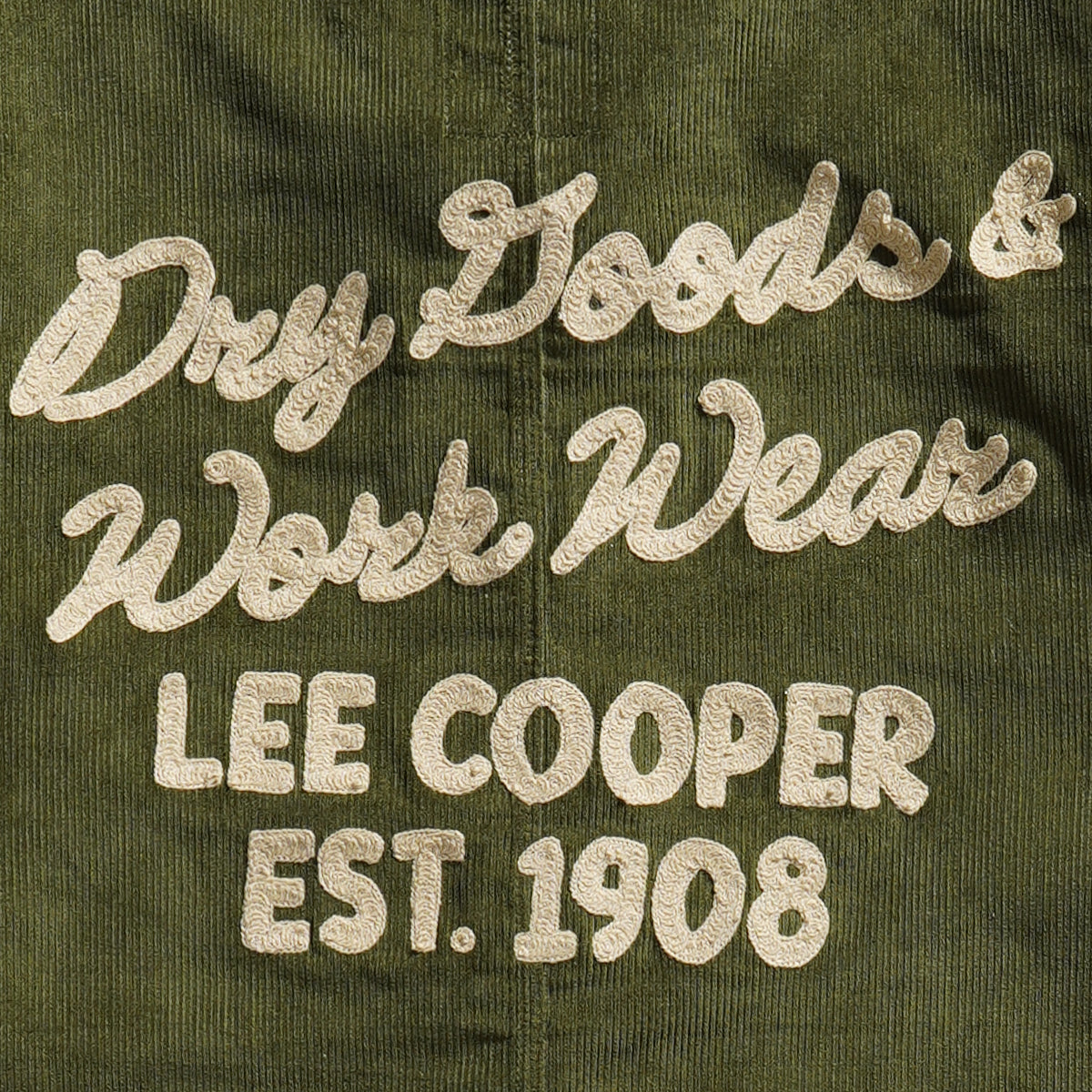 Lee Cooper Jacket Chore Korduroy Olive
