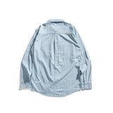 LEE COOPER SHIRT CHAMBRAY CHAD REPAIRED LIGHT BLUE