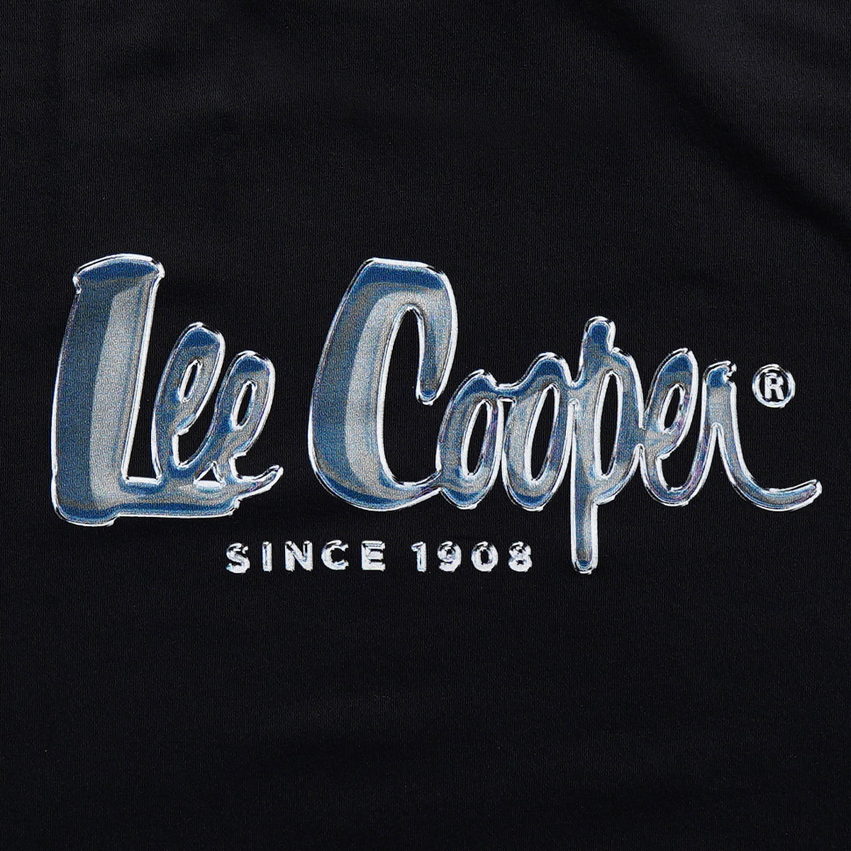 Lee Cooper T-Shirt Logotype Chrome Black