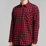 Lee Cooper Flannel Shirt Callum Red