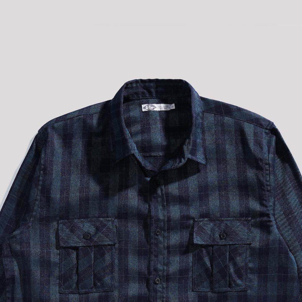 Lee Cooper Flannel Shirt Kyle Black
