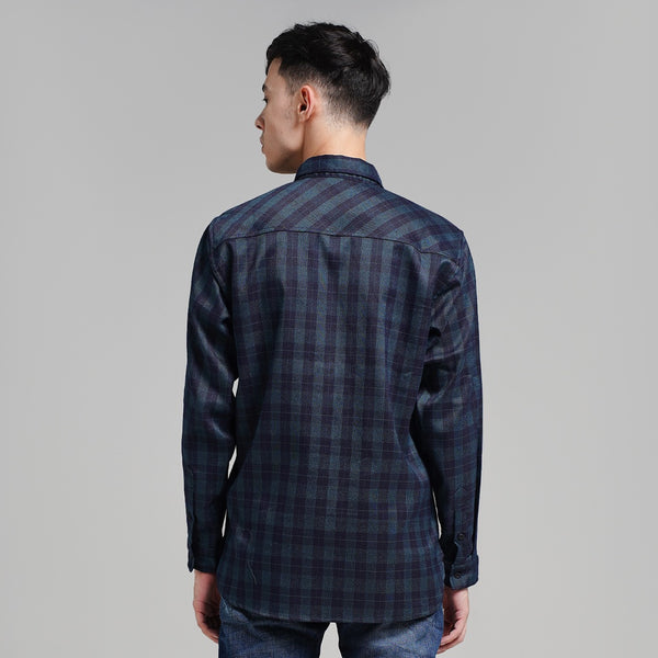 Lee Cooper Flannel Shirt Kyle Black