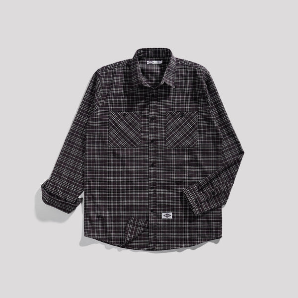 Lee Cooper Flannel Shirt Rhys Medium Brown