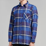 Lee Cooper Flannel Shirt Callum Blue