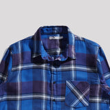 Lee Cooper Flannel Shirt Callum Blue