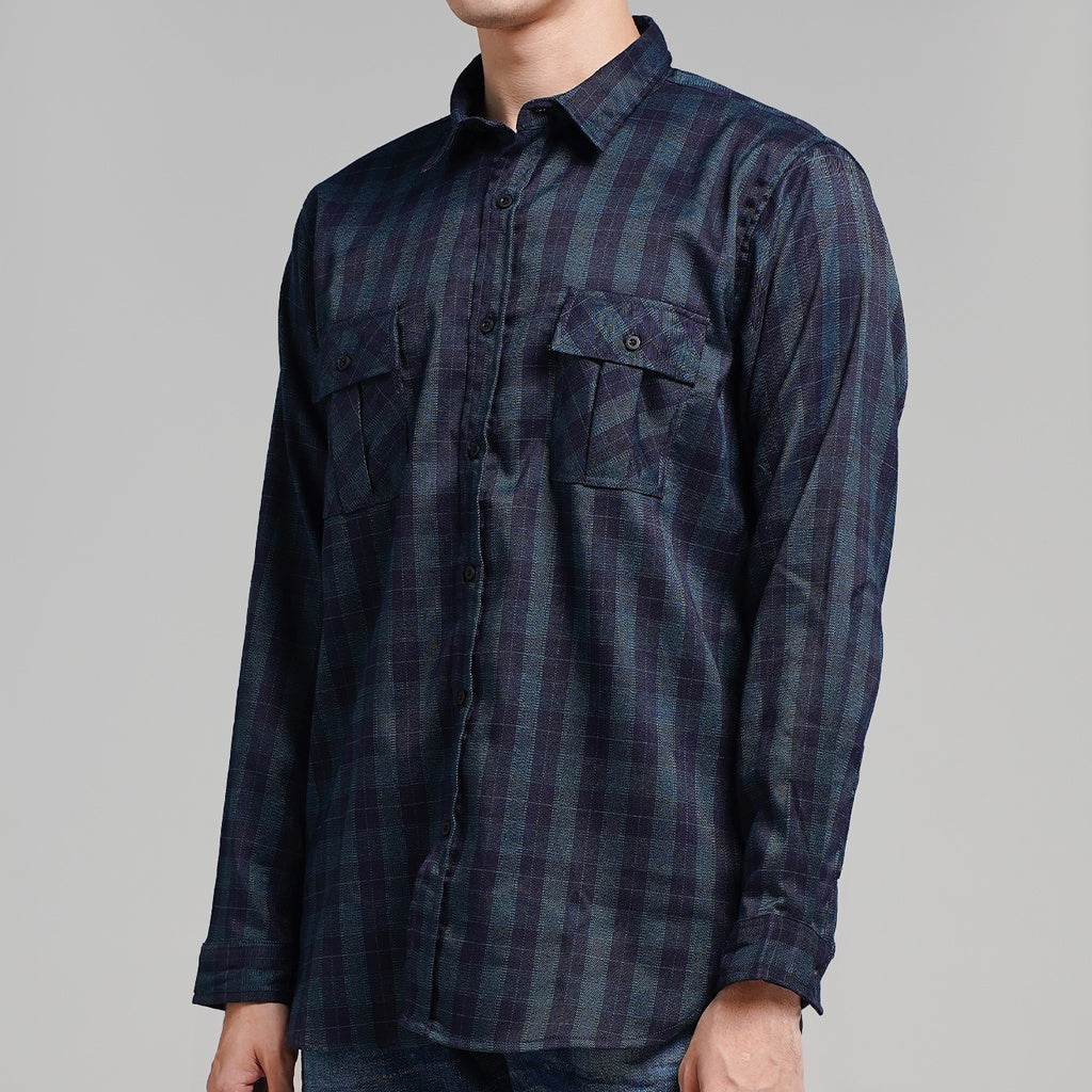 Lee Cooper Flannel Shirt Kyle Black